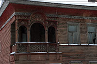 деревянный дом на ул.Железнодорожной около Прилуцкого монастыря