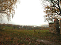 панорама с холма, где стоит Церковь