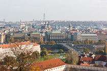 Вид на Прагу от башни Daliborka