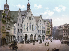 Roemer-Fassade vor der Neugestaltung 1900 - Reproduction number: LC-DIG-ppmsca-00389 from Library of Congress